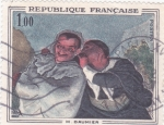 Stamps France -  Honoré Daumier 