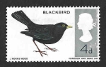 Stamps United Kingdom -  464 - Mirlo