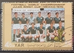 Stamps Yemen -  Campeonato del mundo de futbol Mexico 1970