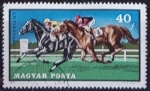 Stamps : Europe : Hungary :  Trotting Horses (Equus ferus caballus)