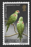 Stamps United Kingdom -  50 - Cotorra Serrana Occidental (JERSEY)