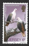 Stamps United Kingdom -  217 - Paloma de Mauricio (JERSEY)