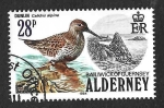 Stamps United Kingdom -  16 - Correlimos (ALDERNEY)