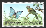 Stamps United Arab Emirates -  Mi2030A - Lorito-Momoto Amarillento (AJMAN)