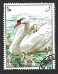Stamps United Arab Emirates -  Mi1190A - Cisne Vulgar (SHARJAH)