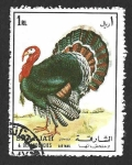 Stamps United Arab Emirates -  Mi1191A - Pavo Salvaje (SHARJAH)