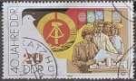 Stamps Germany -   40th Anniversary of the GDR