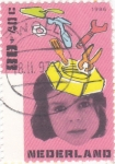 Stamps Netherlands -  herramientas y chica