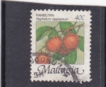Stamps : Asia : Malaysia :  FRUTA- Rambután