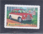 Stamps Australia -  coche de época-Austin Lancer 1958