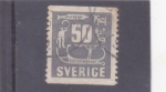 Stamps : Europe : Sweden :  pintura rupestre