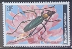 Stamps Rwanda -  Insectos - Euporus strangulatus)