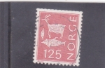 Stamps : Europe : Norway :  pinturas rupestres