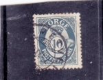 Stamps Norway -  cifra y corneta