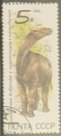 Stamps Russia -  Animales prehistóricos - Indricotherium