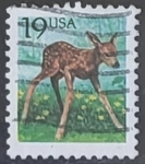 Stamps United States -  Animales - Odocoileus virginianus
