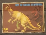 Sellos de Africa - Guinea Ecuatorial -  Animales prehistóricos - Corythosaurus