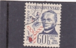 Stamps Czechoslovakia -  Johann Gregor Mendel - El siglo de la genética 1865-1965