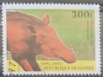 Stamps : Africa : Guinea :  Animales - Phacochoerus africanus