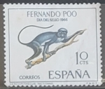 Stamps Spain -  Dia del sello - Cercopithecus nictitans