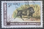 Sellos del Mundo : Europa : Francia : animales - Phacochoerus aethiopicus