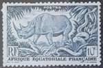 Stamps France -  Animales -  Black Rhinoceros 