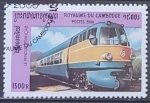 Stamps Cambodia -  Trenes - Le Pendule Francais