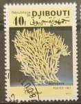 Sellos de Africa - Djibouti -  Coral (Acropora sp.)