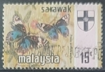Sellos de Asia - Malasia -  Mariposas - Sarawak