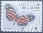 Sellos del Mundo : Africa : Guinea : Mariposas - Eueides cleobaea