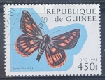 Sellos de Africa - Guinea -  Mariposas - Pyrrhocalles antiqua