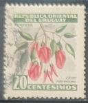Stamps Uruguay -  Flores - Ceibo
