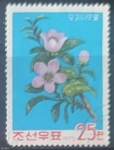 Sellos de Asia - Corea del norte -  Flores - Chinese quince 