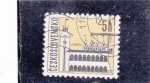 Stamps Czechoslovakia -  Ayuntamiento y basílica de Levoca