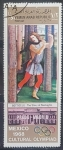 Stamps Yemen -  Olimpiadas Culturales - Mexico 1968 - Prado - Madrid