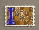 Stamps Switzerland -  XVIII Torneo olímpico de ajedrez