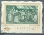 Stamps Romania -  Pintura - The Whitewashers, Jean Alexandru Steriadi 