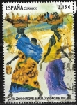 Stamps Spain -  Ça Va, by Miquel Barceló (2004)