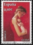 Stamps Spain -  Navidad - Maternity 'Maternidad', by J. Carrero.