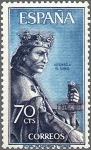 Stamps Spain -  ESPAÑA 1965 1654 Sello Nuevo Personajes Españoles Alfonso X El Sabio