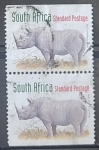 Stamps South Africa -  Rinocerontes - Diceros bicornis)