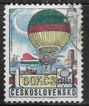 Sellos de Europa - Checoslovaquia -  Globos aerostáticos - Jeffries and Blanchard Balloon, 1785