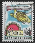 Sellos de Europa - Checoslovaquia -  LZ-5 and LZ-127 Graf Zeppelin 1928