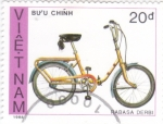 Sellos del Mundo : Asia : Vietnam : bicicleta Rabasa Derbi