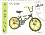 Sellos del Mundo : Asia : Vietnam : bicicleta VMX-PL