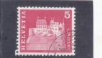Stamps Switzerland -  castillo de Lenzburg