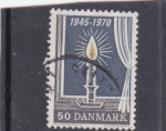 Stamps Denmark -  vela en ventana