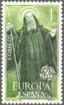 Stamps Spain -  ESPAÑA 1965 1675 Sello Nuevo Europa-CEPT San Benito Patrón de Europa
