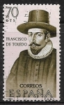 Sellos de Europa - Espa�a -  Exploradores y Colonizadores de América (V) Francisco de Toledo