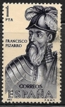 Stamps Spain -  Exploradores y Colonizadores de América (V) Francisco Pizarro